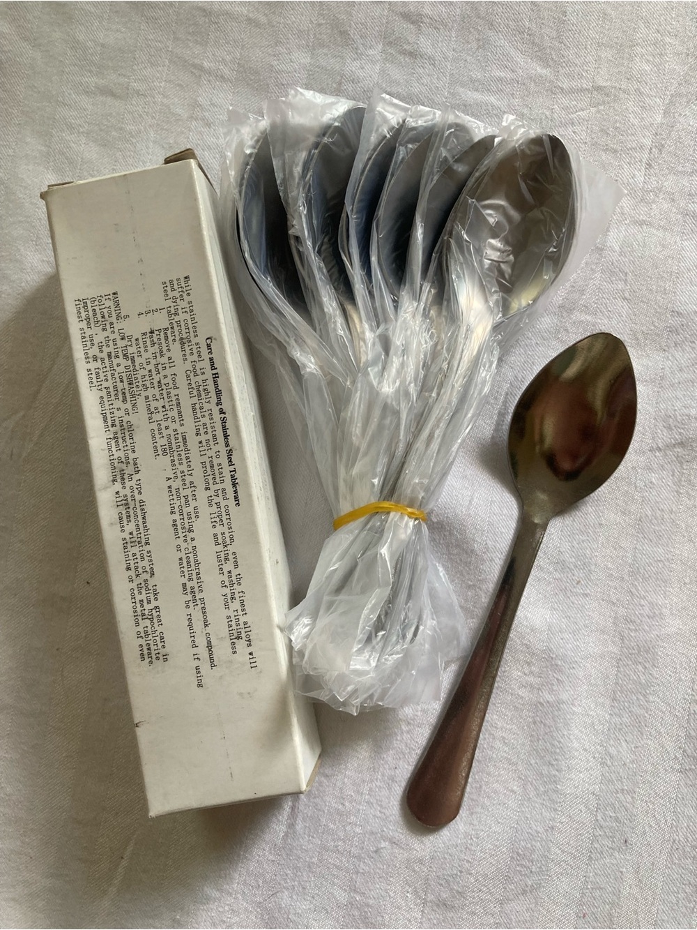 12 Ct. Stainless Mini Spoons - New in Box